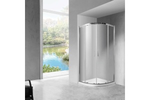 Душевой уголок Vincea Scala VSQ-2SC100CL 100x100, профиль хром, стекло прозрачное