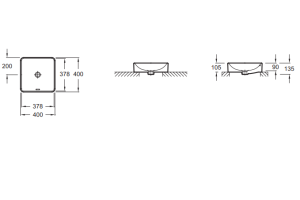 Рукомойник Jacob Delafon Vox EVG102-PT6 логотип 1930 - 3