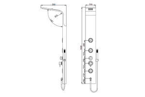 Душевая панель RGW Shower Panels SP-04 B - 2