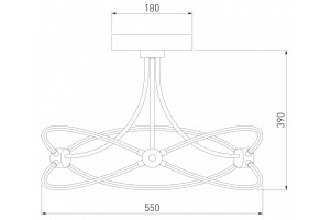 Люстра на штанге Eurosvet Petto 90246/6 белый Smart - 2