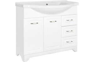 Тумба для комплекта Style Line Олеандр-2 100 Люкс, белая