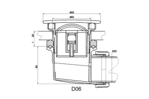 Сифон для душевых поддонов RGW Velplex черный - 2