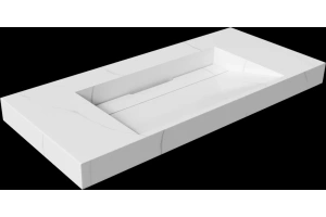 Раковина - столешница Art Flat 100 белый