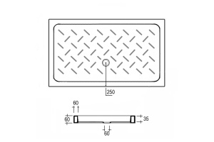 Поддон для душа RGW Ceramics CR-147 140х70 - 2