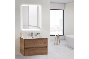 Тумба под раковину Belbagno Kraft 39 70 темное дерево - 2