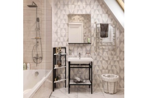 Корзина для белья DIWO Смоленск П16067 хром - 2