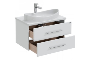 Тумба под раковину подвесная Санта Вегас 70 белый - 2