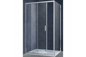 Душевой уголок Vincea Alpha 100х90 хром стекло прозрачное