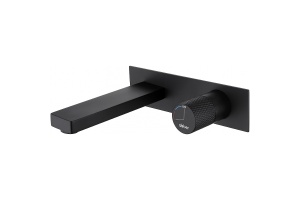 Смеситель для раковины встраиваемый Abber Rund черный матовый