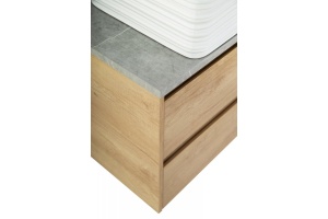 Столешница BelBagno 80х46 серый глянцевый мрамор (KEP-80-MGL) - 2