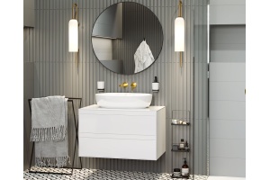 Тумба под раковину Excellent Finli 80 белая глянцевая - 3