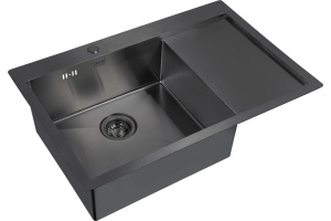 Мойка кухонная Zorg Inox PVD 7851 L grafit