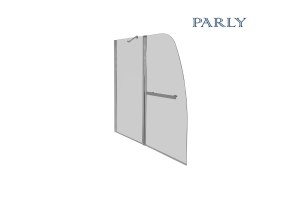 Шторка на ванну Parly F03 120x130