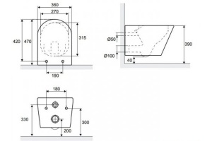 Подвесной унитаз Excellent Joker белый с сиденьем микролифт - 3