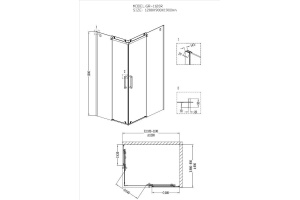 Душевой уголок Grossman Cosmo GR-1120R - 2