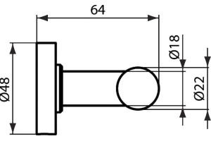 Крючок Ideal Standard IOM двойной A9116AA - 2