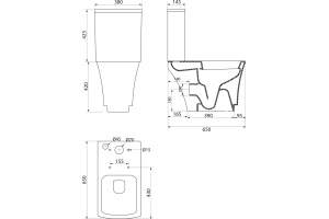Унитаз-компакт BelBagno Regina - 3