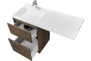 Тумба с раковиной Aquaton Лондри 60 темное дерево - 3