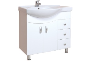 Тумба с раковиной Onika Эльбрус 82 R белый 