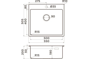Мойка кухонная Omoikiri Amadare 55-IN - 3