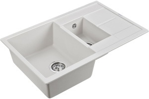 Мойка кухонная Paulmark Feste 77.5 белый матовый - 2