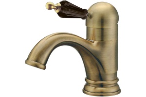 Смеситель для раковины высокий Boheme Medici бронза с черным Swarovski