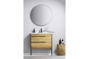 Зеркало круглое Aqwella RM белое, 80 см - 2