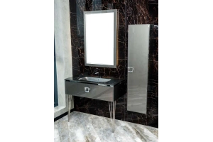 Тумба под раковину Armadi Art Lucido 100 серый - 3