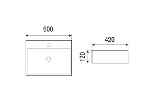 Раковина накладная Weltwasser WW Elbach 2173 MBL 60 матовый голубой (10000004506) - 2
