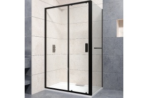 Душевой уголок RGW Passage PA-76-1B 160х80 профиль черный стекло прозрачное - 2