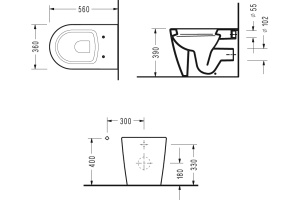 Унитаз приставной Serel Smart с микролифтом SM11 - 2