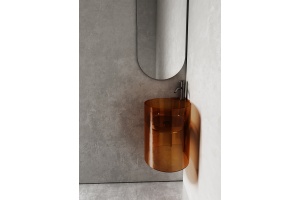 Раковина подвесная Abber Rechteck 42.2х42.2 угловая коричневый - 3