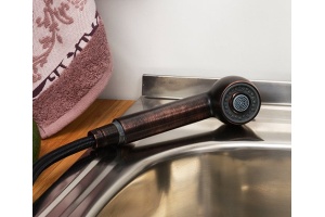 Смеситель Wasserkraft A8247 для кухонной мойки, темная бронза - 3