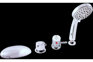 Смеситель на борт ванны термостатический Rav Slezak Dunaj хром