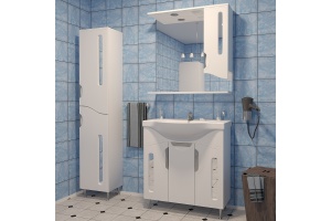 Зеркало-шкаф Stella Polar Сильва 80 R с подсветкой белый - 3