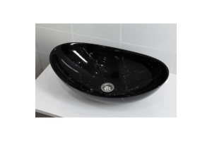 Раковина накладная Stella Polar Орион 58 черный - 2