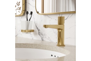 Смеситель для раковины WasserKRAFT Ems глянцевое золото - 2