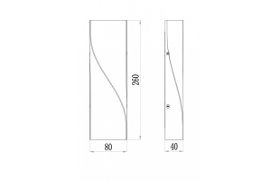 Уличный настенный светодиодный светильник Maytoni Twist O040WL-L11W3K - 2
