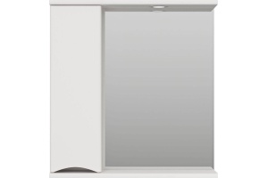 Зеркало-шкаф Misty Атлантик 70 L белый с подсветкой  - 2