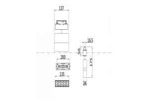 Трековый светодиодный светильник для магнитного шинопровода Maytoni Technical Points TR015-2-10W3K-W - 3