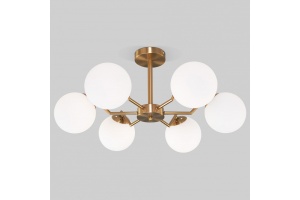 Люстра на штанге Eurosvet Frost 70154/6 латунь