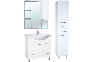Зеркало-шкаф Bellezza Мари 75 R белый - 2