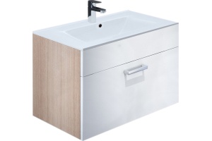 Тумба для комплекта IDDIS Mirro 80 белая, дерево