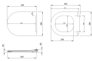 Крышка-сиденье Allen Brau Priority с микролифтом белый - 2