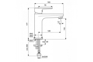 Смеситель для раковины Ideal Standard Cerafine хром - 2