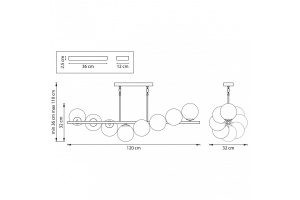 Люстра на штанге Lightstar Croco 815183 - 2