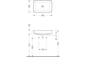 Раковина Serel Rita RT47 - 3