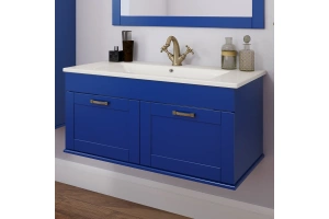 Тумба с раковиной Sanflor Ванесса 95 индиго (С15330) - 3