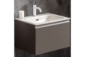 Тумба под раковину Armadi Art Vallessi 60 черный глянец