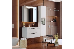 Мебель для ванной Roca Lago 80 белый глянец